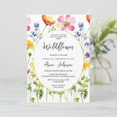 咲く野草赤ちゃんシャワー 招待状 (スタンド正面)