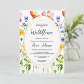 咲く野草赤ちゃんシャワー 招待状 (スタンド正面)