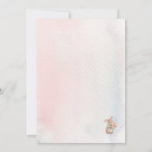 咲く野草赤ちゃんシャワー 招待状 (裏面)