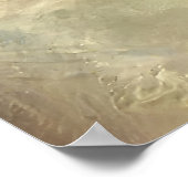 咲く鳥の足スミレ野花イースターエッグ ポスター (角)