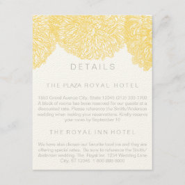 咲く黄色結婚菊 エンクロージャーカード