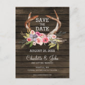 咲く〔雄ジカの〕枝角カントリーシック結婚ズ 案内ポストカード (正面)