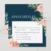 咲くBotanicals |結婚RSVPメニューカード 出欠カード (正面/裏面)