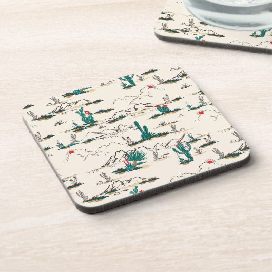 咲くSucculentsパターン コースター (左側)