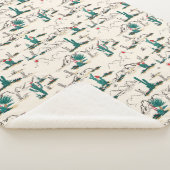 咲くSucculentsパターン シェルパブランケット (3/4)