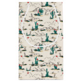 咲くSucculentsパターン スモールペーパーバッグ (裏面)