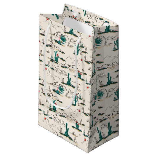 咲くSucculentsパターン スモールペーパーバッグ (正面アングル)