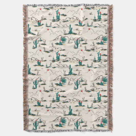 咲くSucculentsパターン スローブランケット (正面縦)