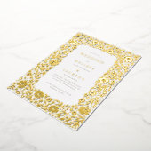 咲エレガントき枠結婚式招待状箔 箔招待状 (回転した状態)