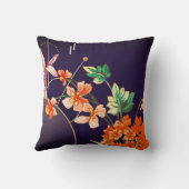 咲エレガントくオレンジフローラ |ナス クッション (裏面)