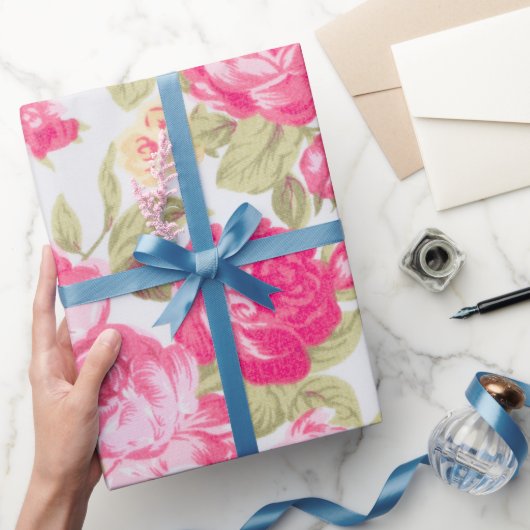 咲ビクトリアンくバラフローラ ラッピングペーパー (ギフト)