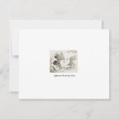 咲日本のく蓮(19世紀)ヴィンテージパイ ノートカード (裏面)