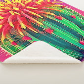 咲鮮やかくサボテン シェルパブランケット (3/4)