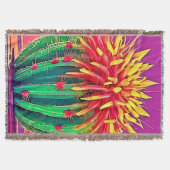 咲鮮やかくサボテン スローブランケット (正面)