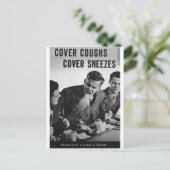 咳が縮み上がる ポストカード (スタンド正面)