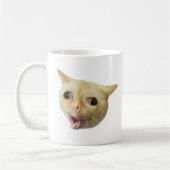 咳ネコミームマグ両面 コーヒーマグカップ (左)