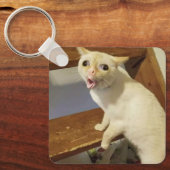咳ネコミーム両面キーチェーン キーホルダー (正面)