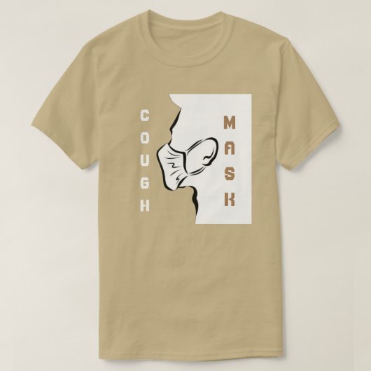 咳マスクTシャツ Tシャツ (デザイン正面)