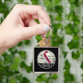 咽喉がんを克服した人のヴィンテージ キーホルダー (手)