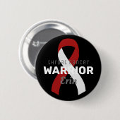 咽喉がん戦士リボンブラックボタン 缶バッジ (正面&裏面)