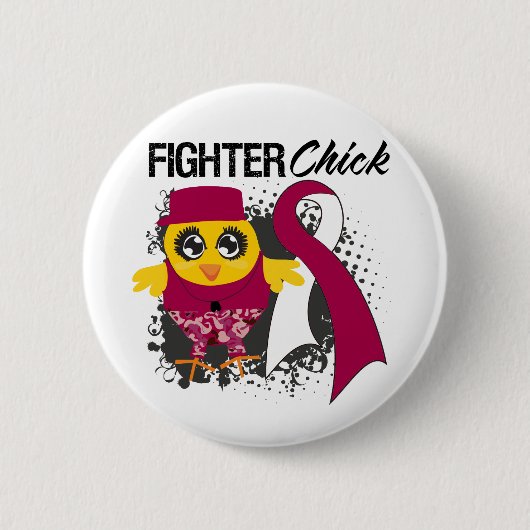 咽喉がん戦闘機グランジ 缶バッジ (正面)