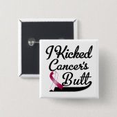 咽喉がんI蹴ったお尻 缶バッジ (正面&裏面)