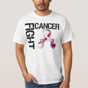 咽喉癌の戦いのボクシンググラブ Tシャツ