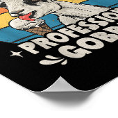 咽頭ヤギレトロ不適切な成人ユーモアおもしろい ポスター (角)