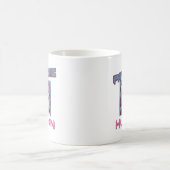 哀れな人間 – おもしろい猫デザイン コーヒーマグカップ (中央)