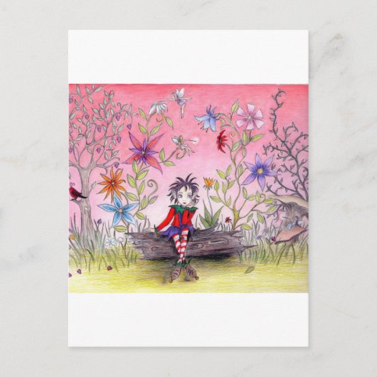 哀れな小妖精や小人 ポストカード (正面)