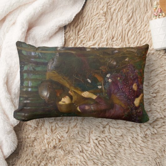 哀れみのない美しい女性 ランバークッション (ブランケット)