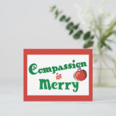 哀れみは聖降誕祭のお目出とう シーズンポストカード (スタンド正面)