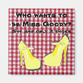 哀れみパーティーシューディーバ姿勢 マグネット (正面)