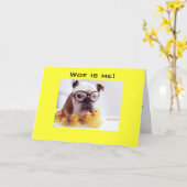 哀れよ君は四十 カード (黄色い花)