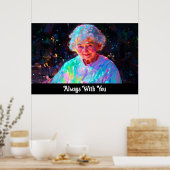 *~* 哀悼と慰め - 愛情深いおばあちゃん ポスター (キッチン)