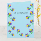 哀悼のグリーティングカード： カード (黄色い花)