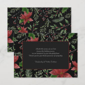 哀悼の御礼カード 悲しいクリスマス 招待状 (正面/裏面)