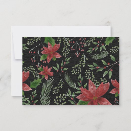 哀悼の思い出 感謝のカード 招待状 (裏面)