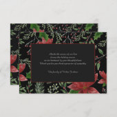 哀悼の思い出　感謝のカード 招待状 (正面/裏面)