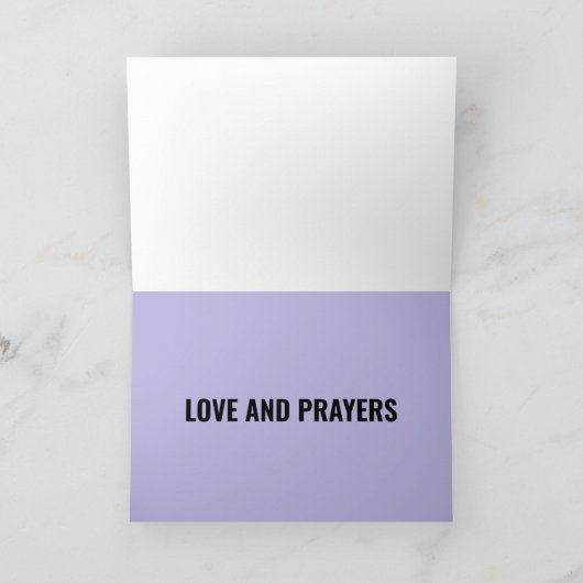 哀悼の意を表します キリスト教 お悔やみカード カード (内部)