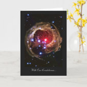 哀悼の意を表す赤超巨星 カード (黄色い花)