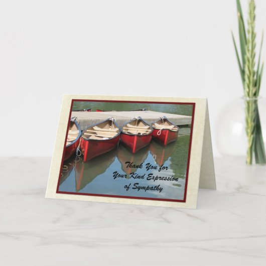 哀悼の気持ちを表していただき、ありがとうございます サンキューカード (正面)