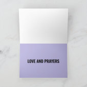 哀悼の気持ちを表すクリスチャンカード カード (内部)