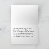 哀悼の詩カード カード (内部)