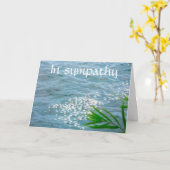 哀悼の詩カード カード (黄色い花)