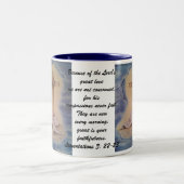 哀悼の3:22 - 23コーヒー・マグ ツートーンマグカップ (中央)