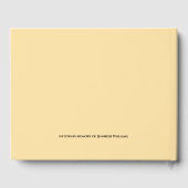 哀悼パーソナライズされた写真モダン書 ゲストブック (裏面)