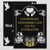 哀悼メッセージの夫 (正面/裏面)