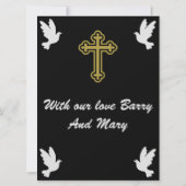 哀悼メッセージの夫 (裏面)