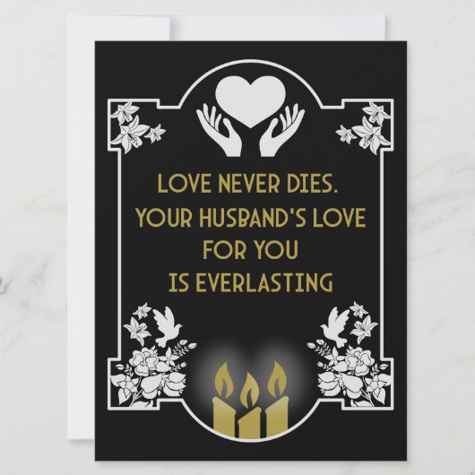 哀悼メッセージの夫 (正面)